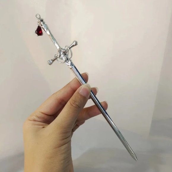 NWT, SILVER TONE AND BLACK TONE HAIR DAGGERS. - Picture 3 of 3